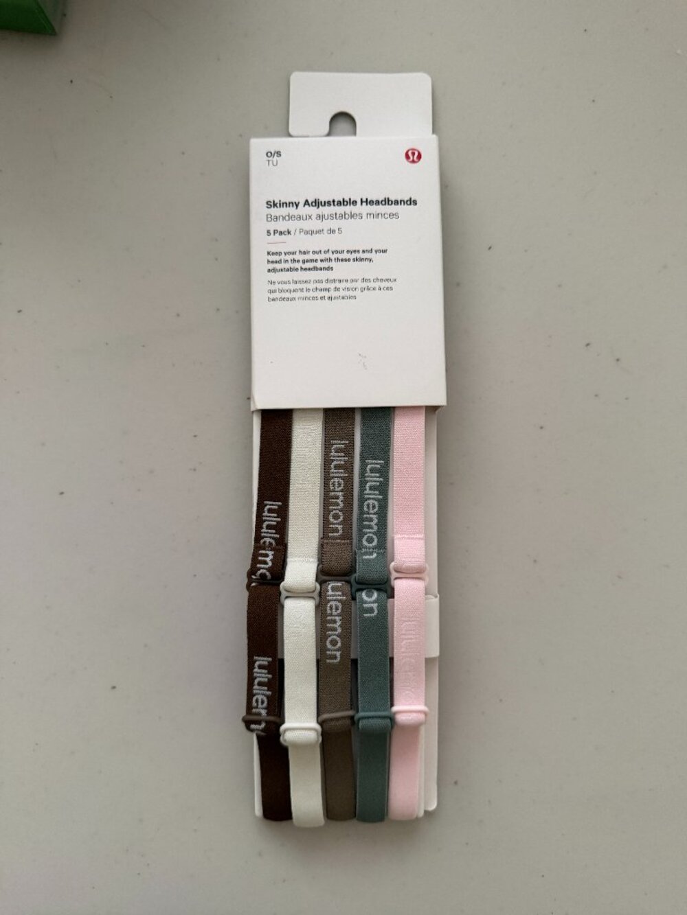 Lululemon Skinny Adjustable Headbands (5 pack)